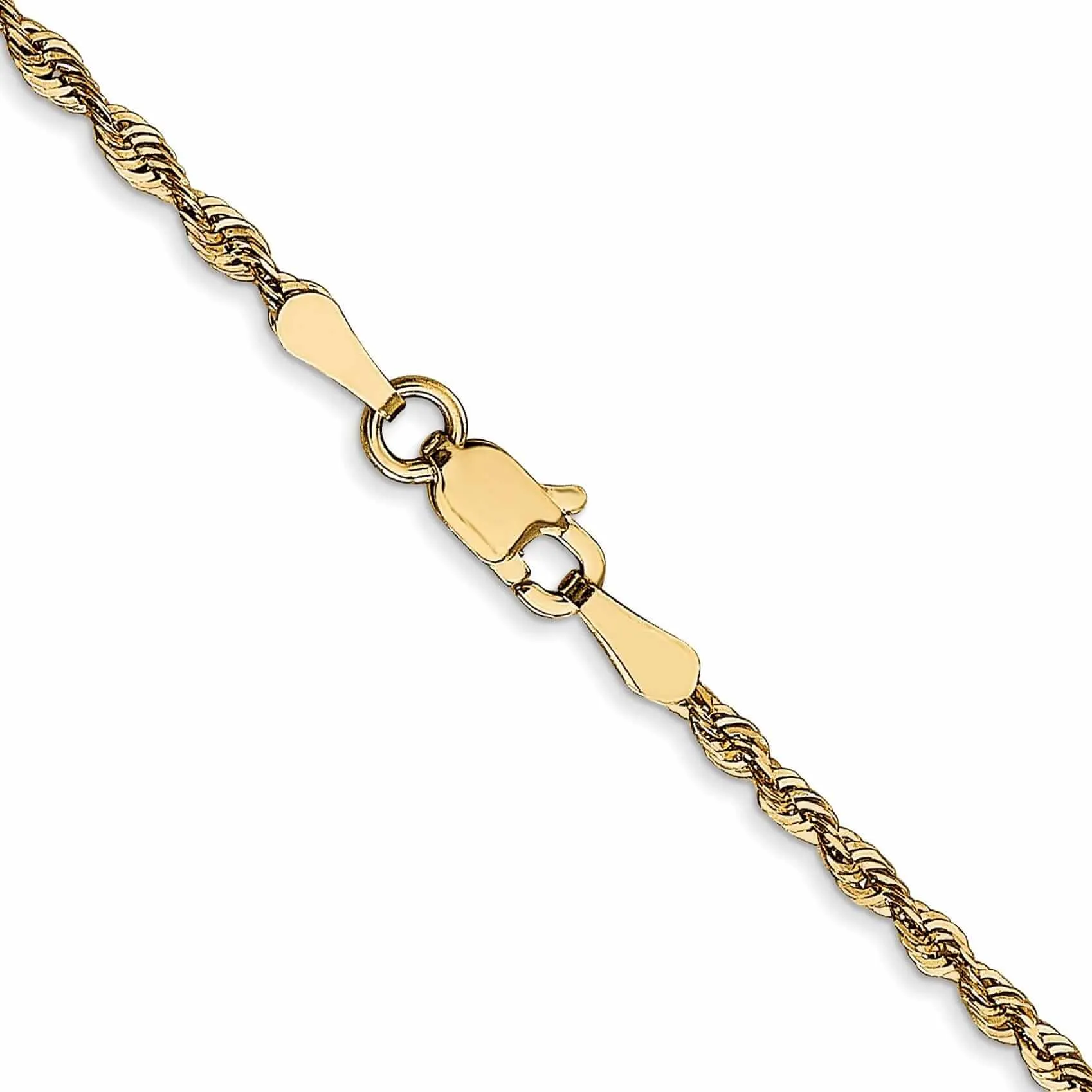 10k Yellow Gold 2.00m DC Lightweight Rope Chain