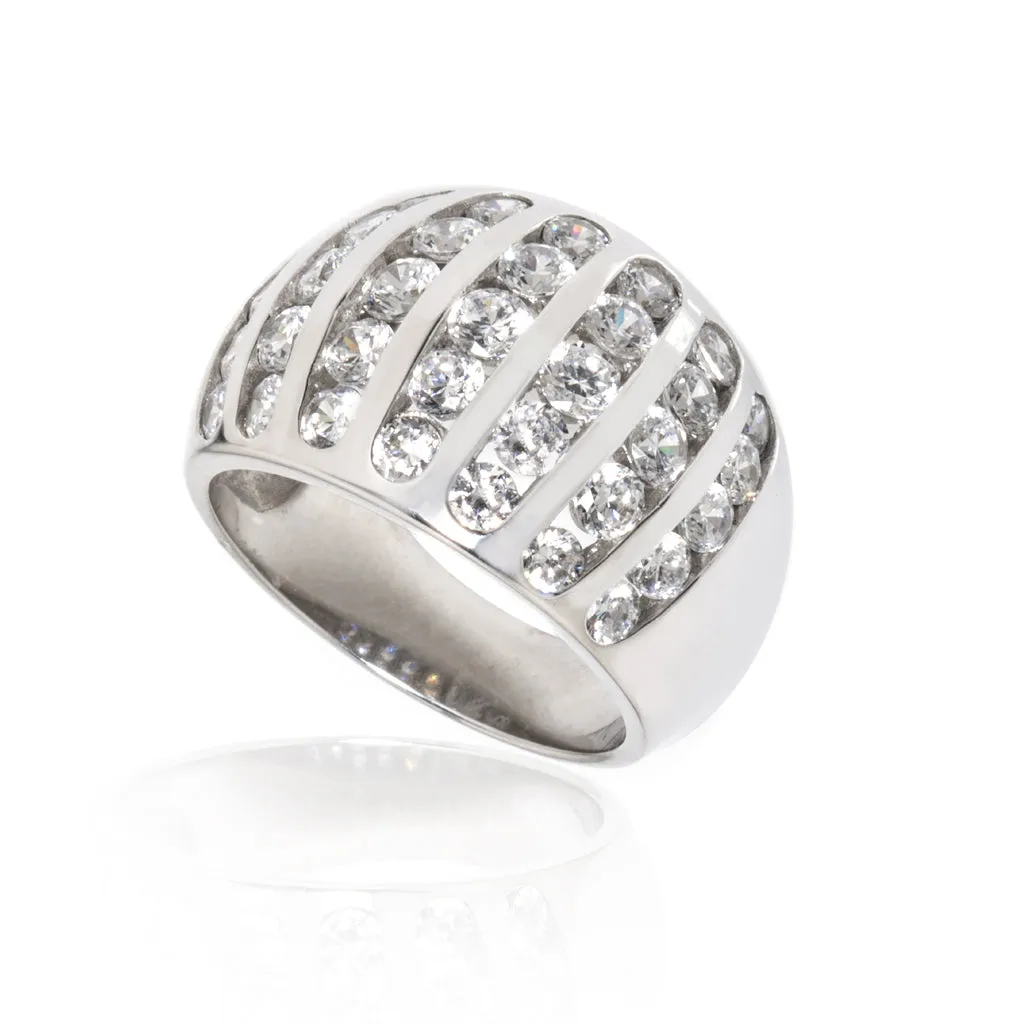 14k White Gold 2.25 Carat CZ Ring