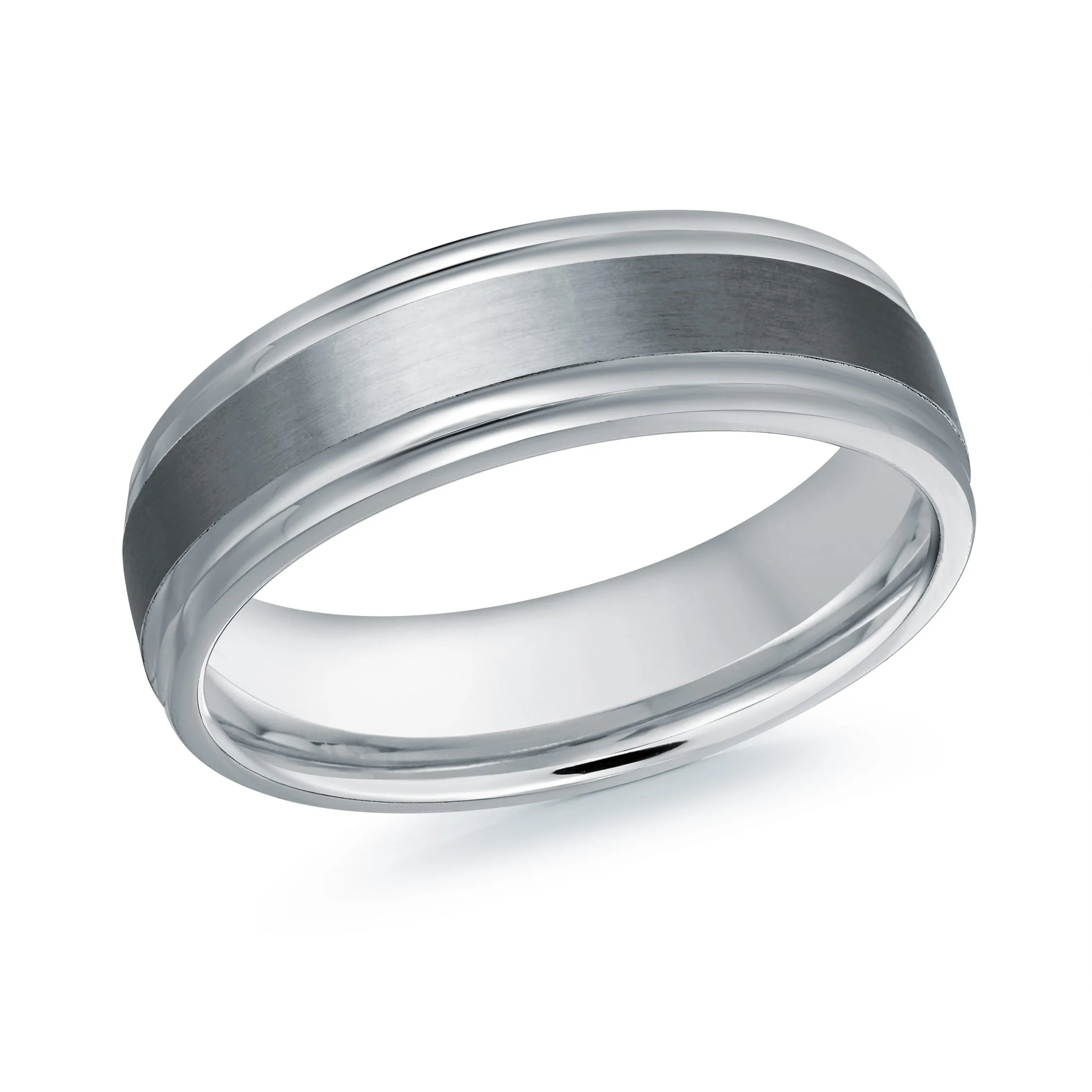 14K White Gold Ring from the Tantalum Collection by Malo - MRDTN-021-6W