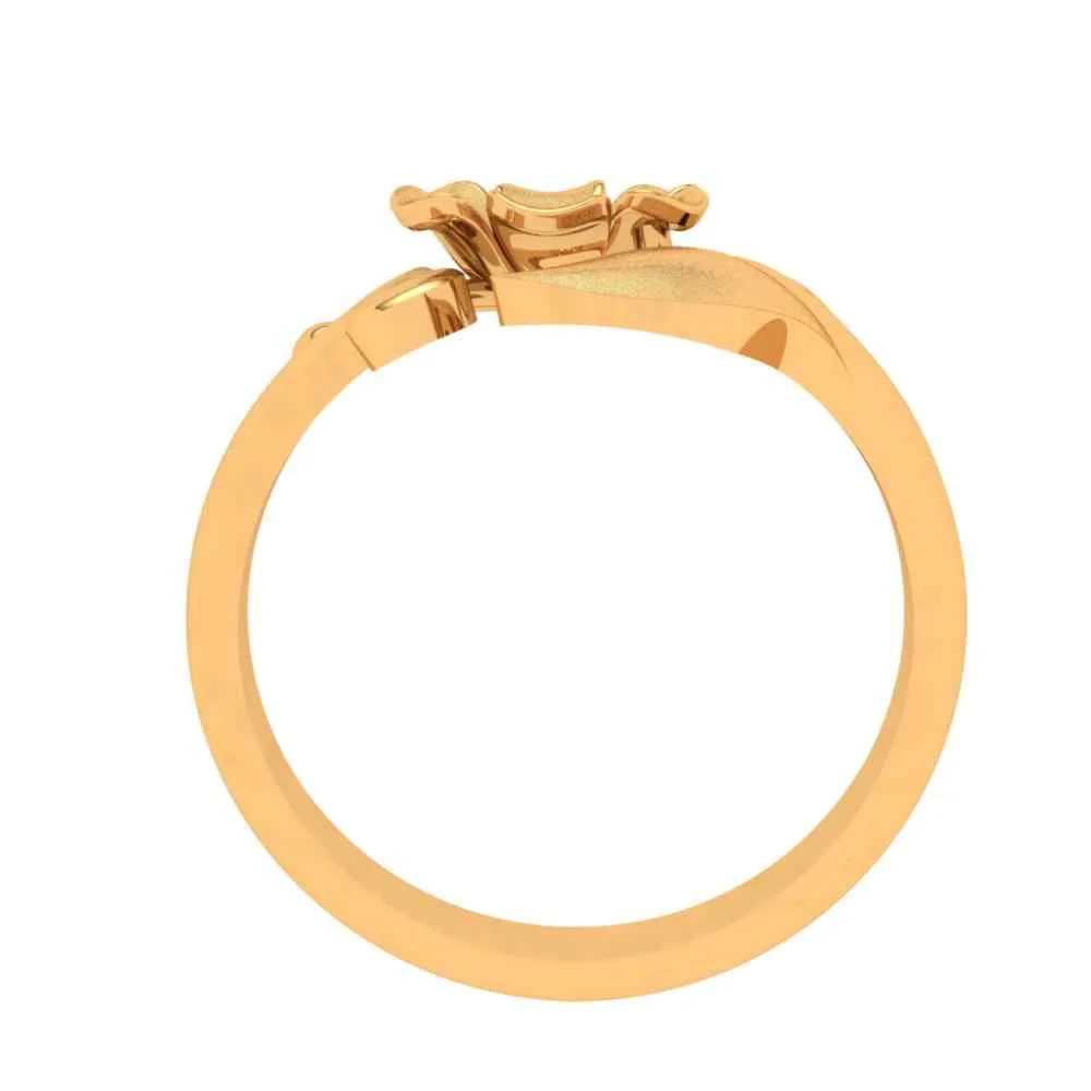 18k Floral Themed Gold Rings Design For Women