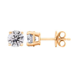 1ct Diamond Studs in 18K Solid Gold