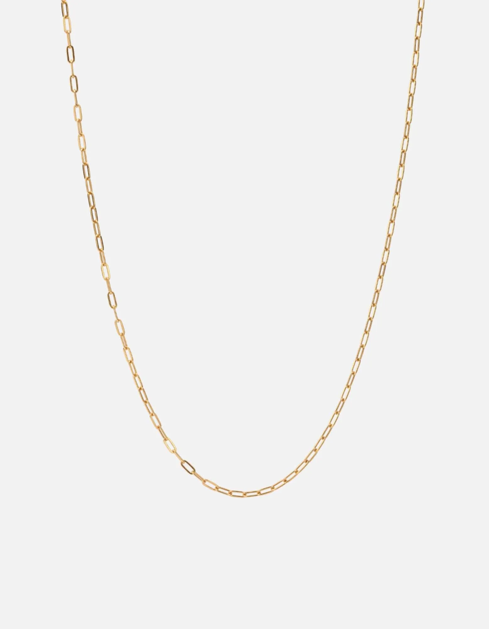 2.5mm Volt Link Cable Chain Necklace, 14k Gold