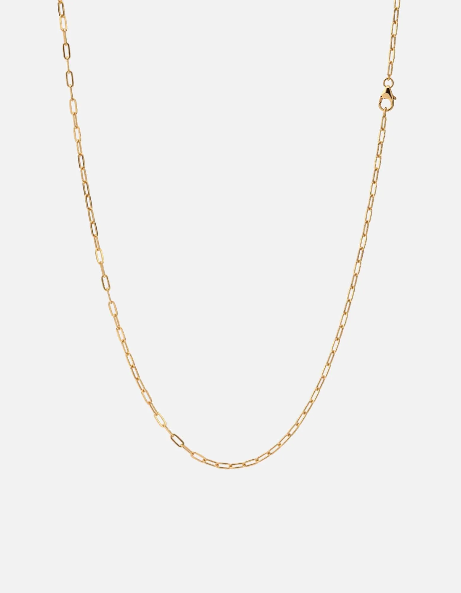 2.5mm Volt Link Cable Chain Necklace, 14k Gold