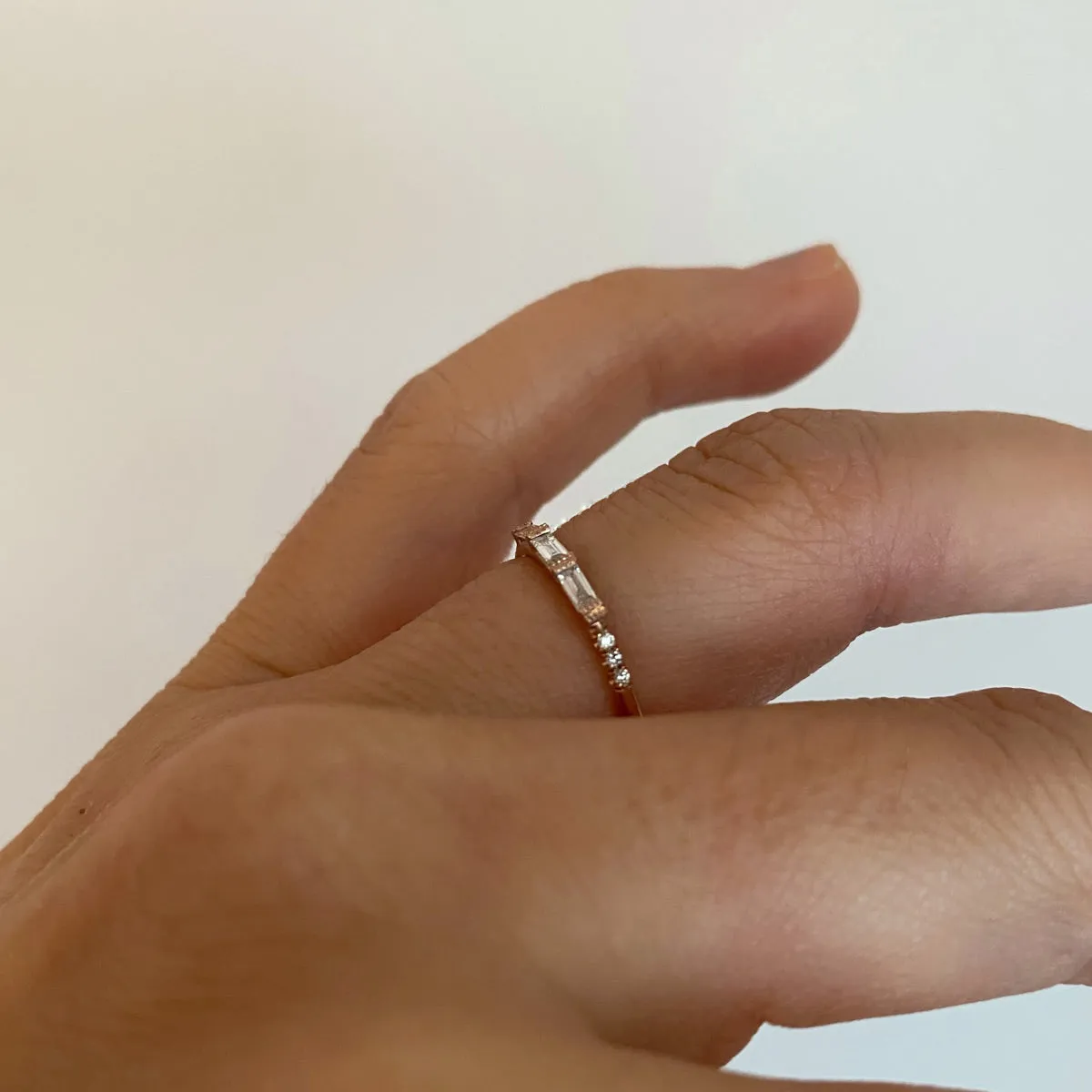 3 Baguette Equilibrium Ring