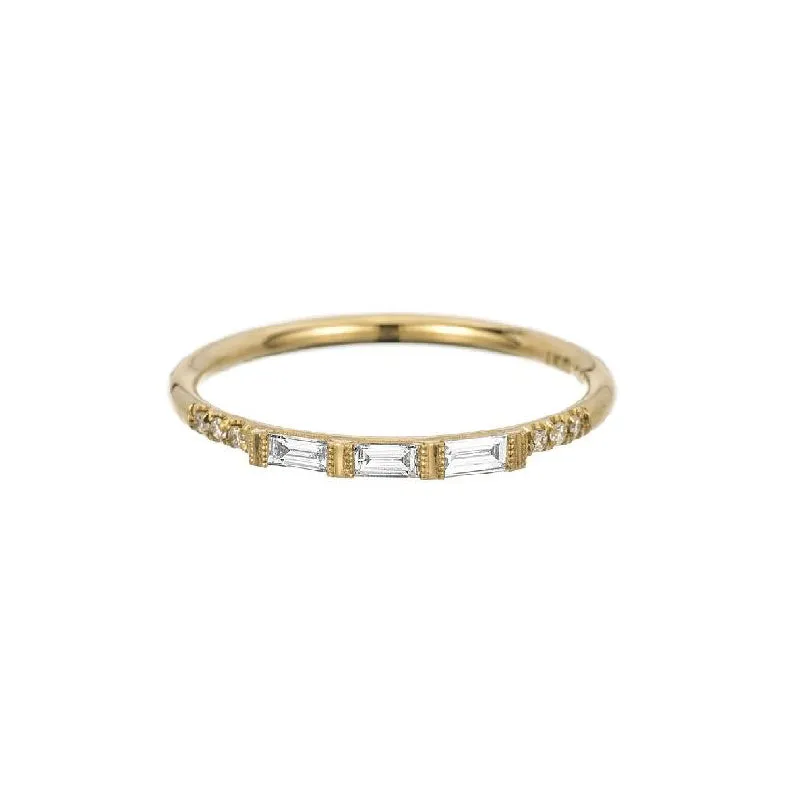 3 Baguette Equilibrium Ring