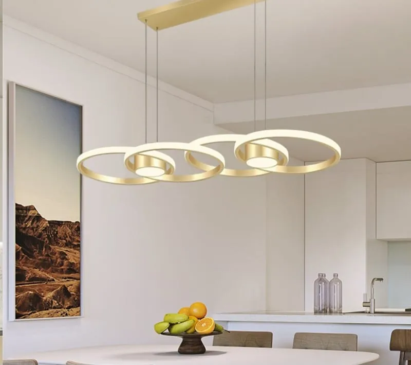 Adore Minimal luxury 4 ring chandelier