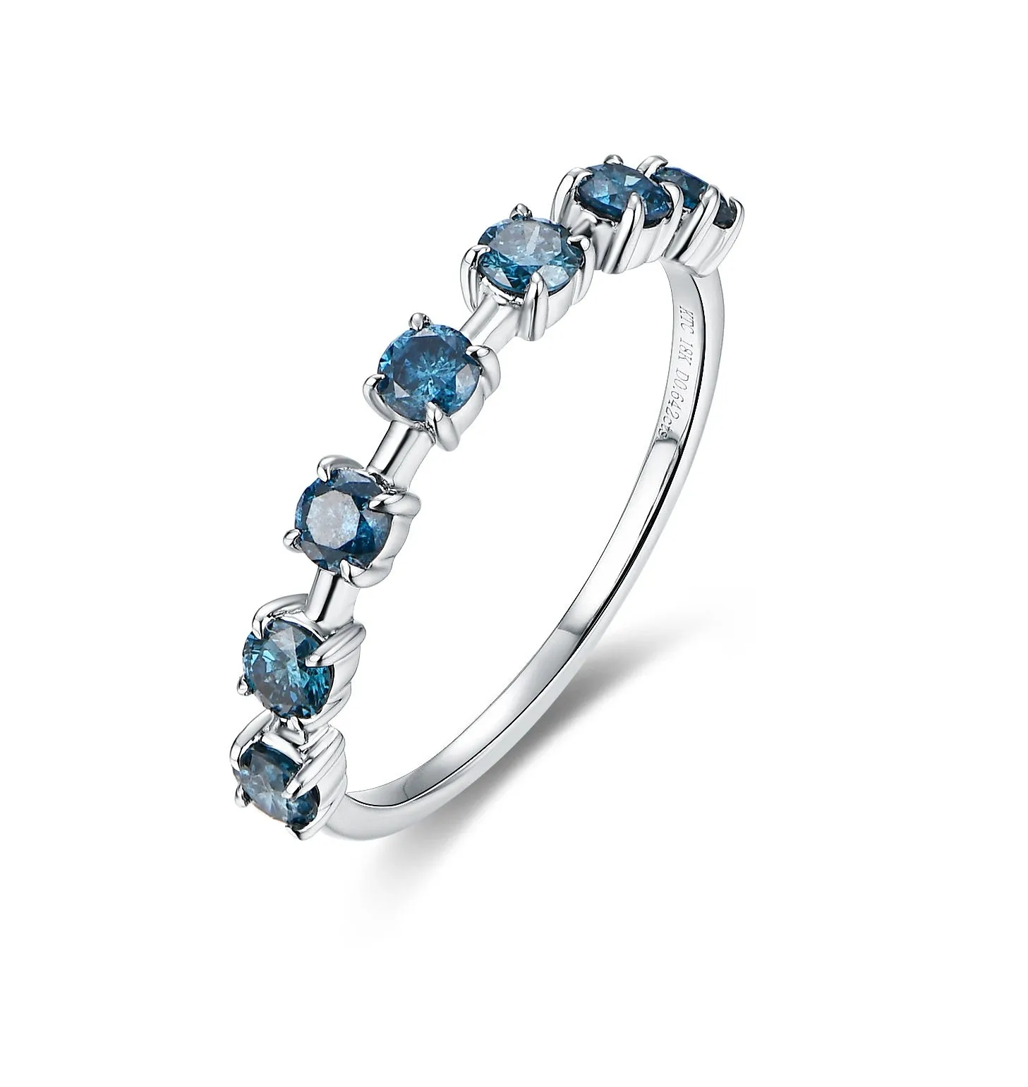 Big Blue Diamond Dainty Ring