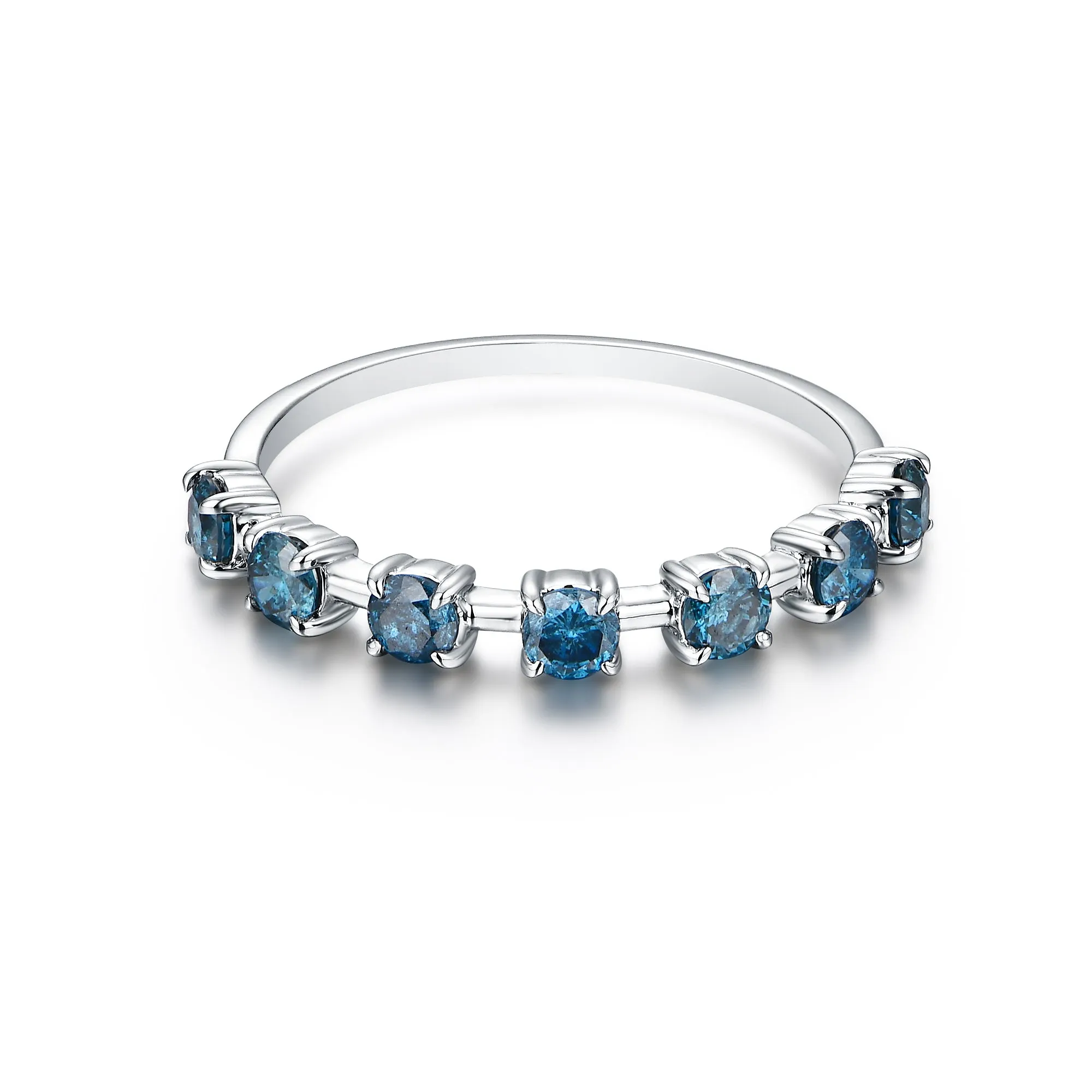 Big Blue Diamond Dainty Ring