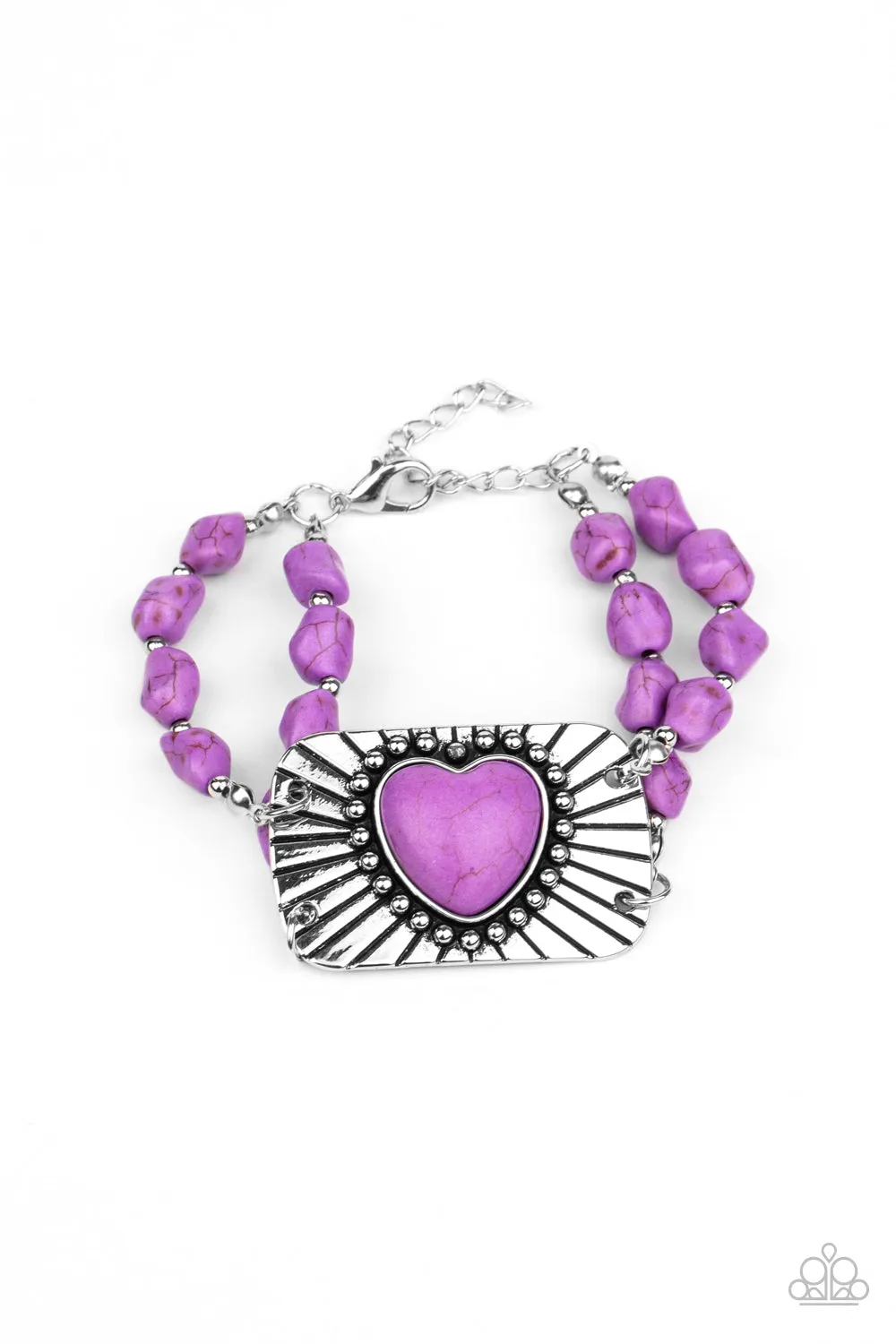 Bracelets Sandstone Sweetheart - Purple Necklace B86