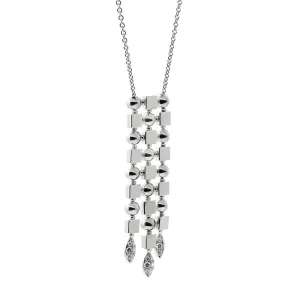 Bulgari Lucea White Gold Diamond Drop Pendant Necklace