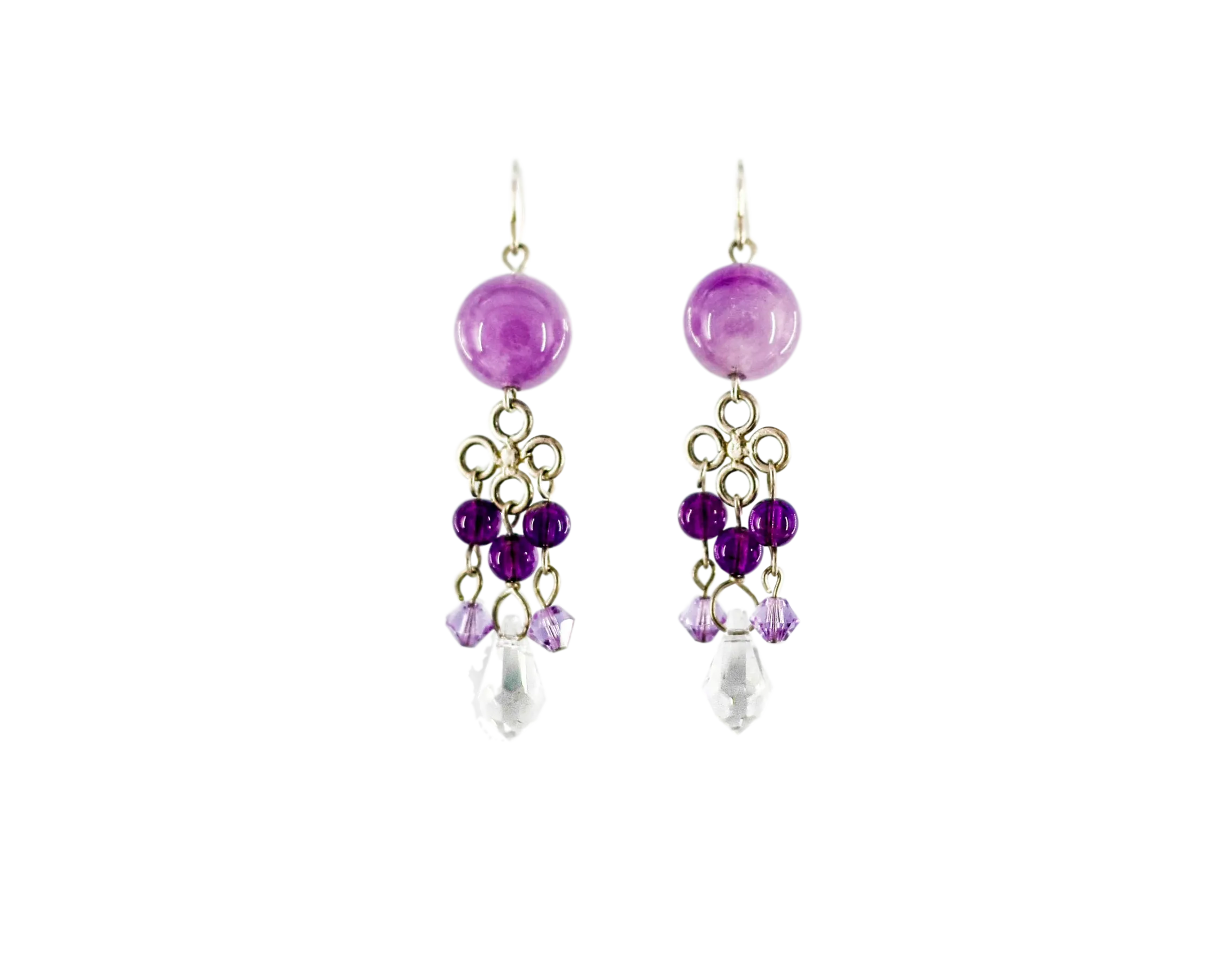 Chandelier Amethyst Earrings