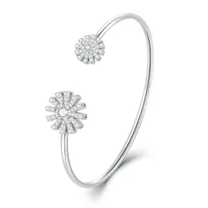 Charming Sunflower / Bangle Silver