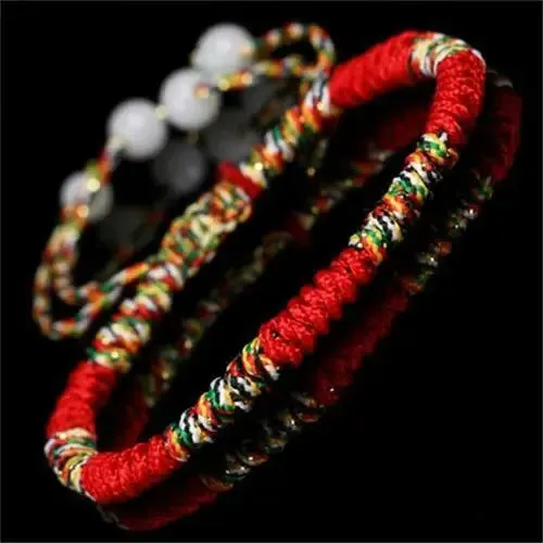 Chinese Jewelry Love Lucky Charm Tibetan Bracelets & Bangles For Women Men Handmade Knots Rope Budda Bracelet