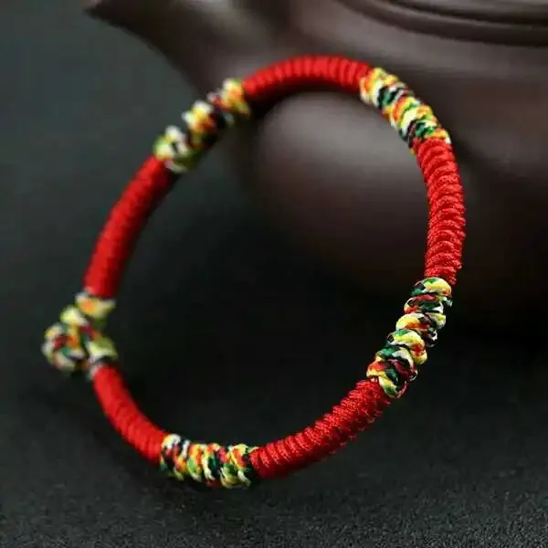 Chinese Jewelry Love Lucky Charm Tibetan Bracelets & Bangles For Women Men Handmade Knots Rope Budda Bracelet