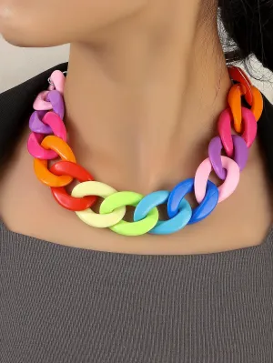 Colorful Chain Necklace for Women Jewelry for Women Gift for Her Necklace