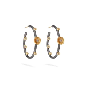 COMING and GOING SINGLE PRIMROSE MEDIUM HOOP EARRINGS