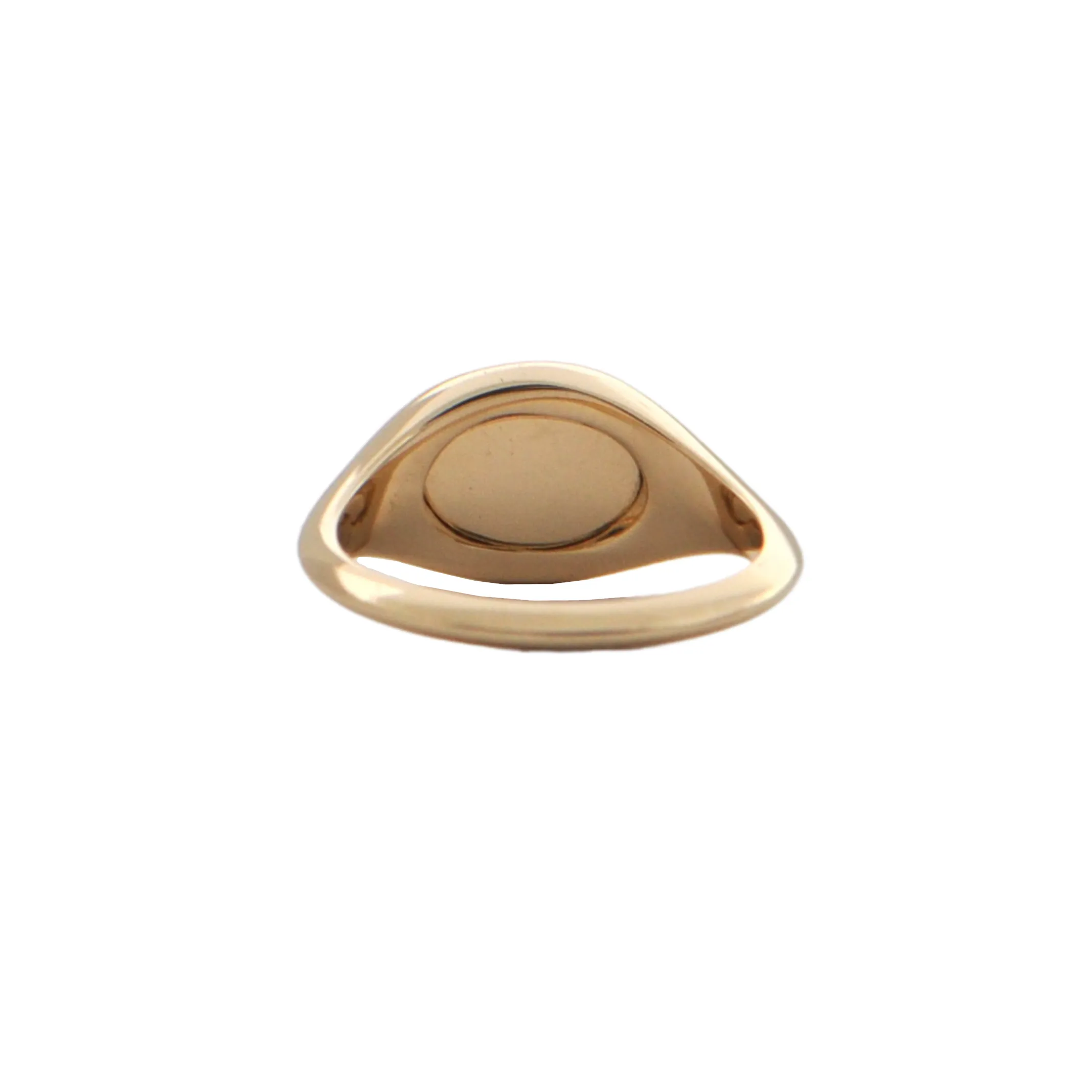 Customizable Daisy Exclusive 18K Yellow Gold Signet Ring