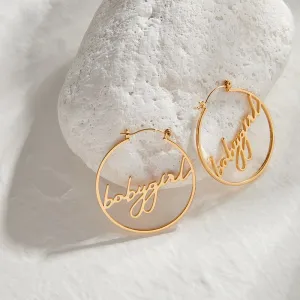 Customizable Name Design Earrings