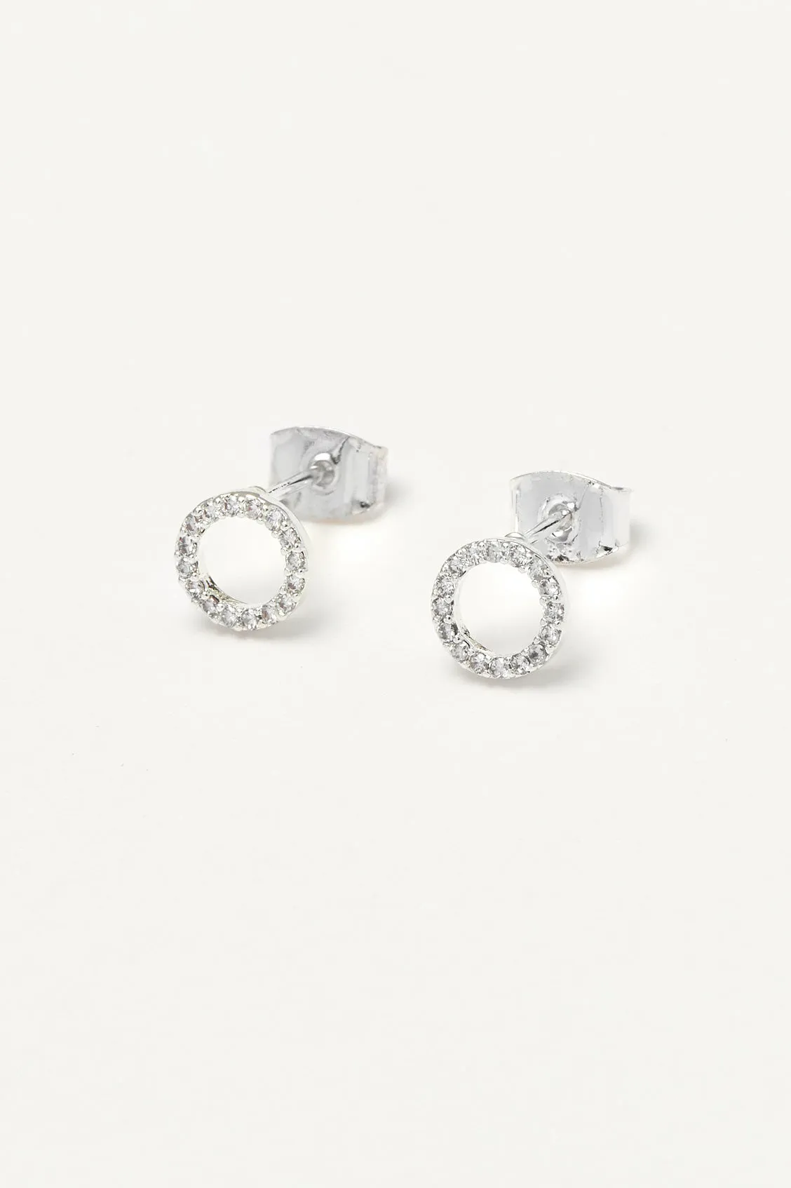 CZ Circle Earrings