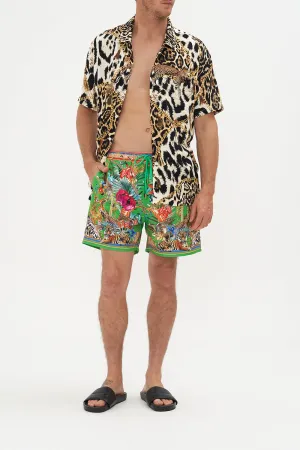 ELASTIC WAIST BOARDSHORT CURIOUS AND CURIOUSER