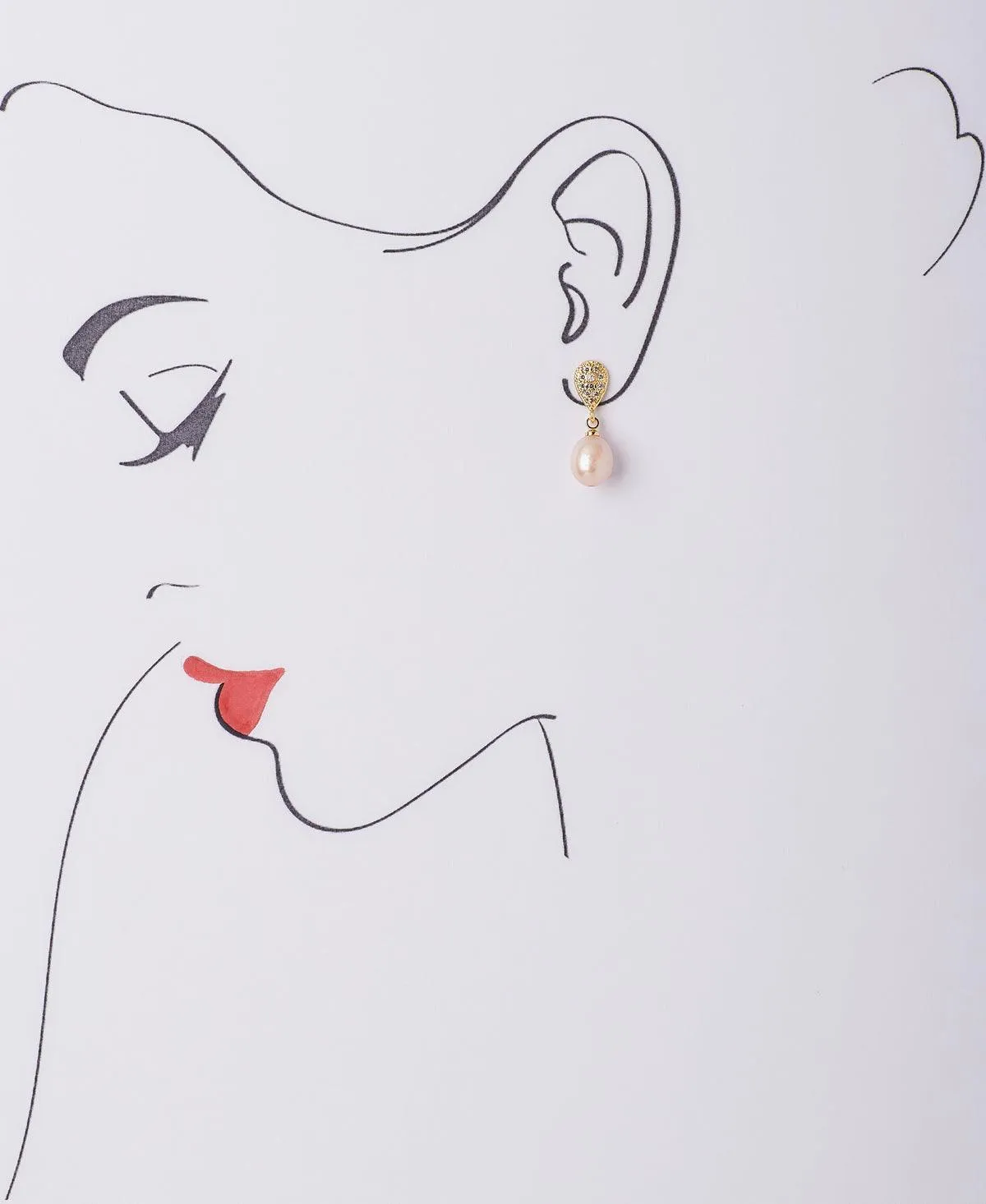 Elegant Pearl Hanging Earring