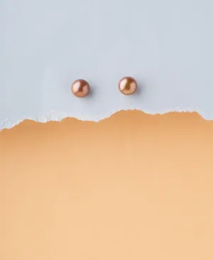 Elegant Real Pearl Stud Earring