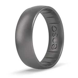 Elements Classic Silicone Ring - Platinum