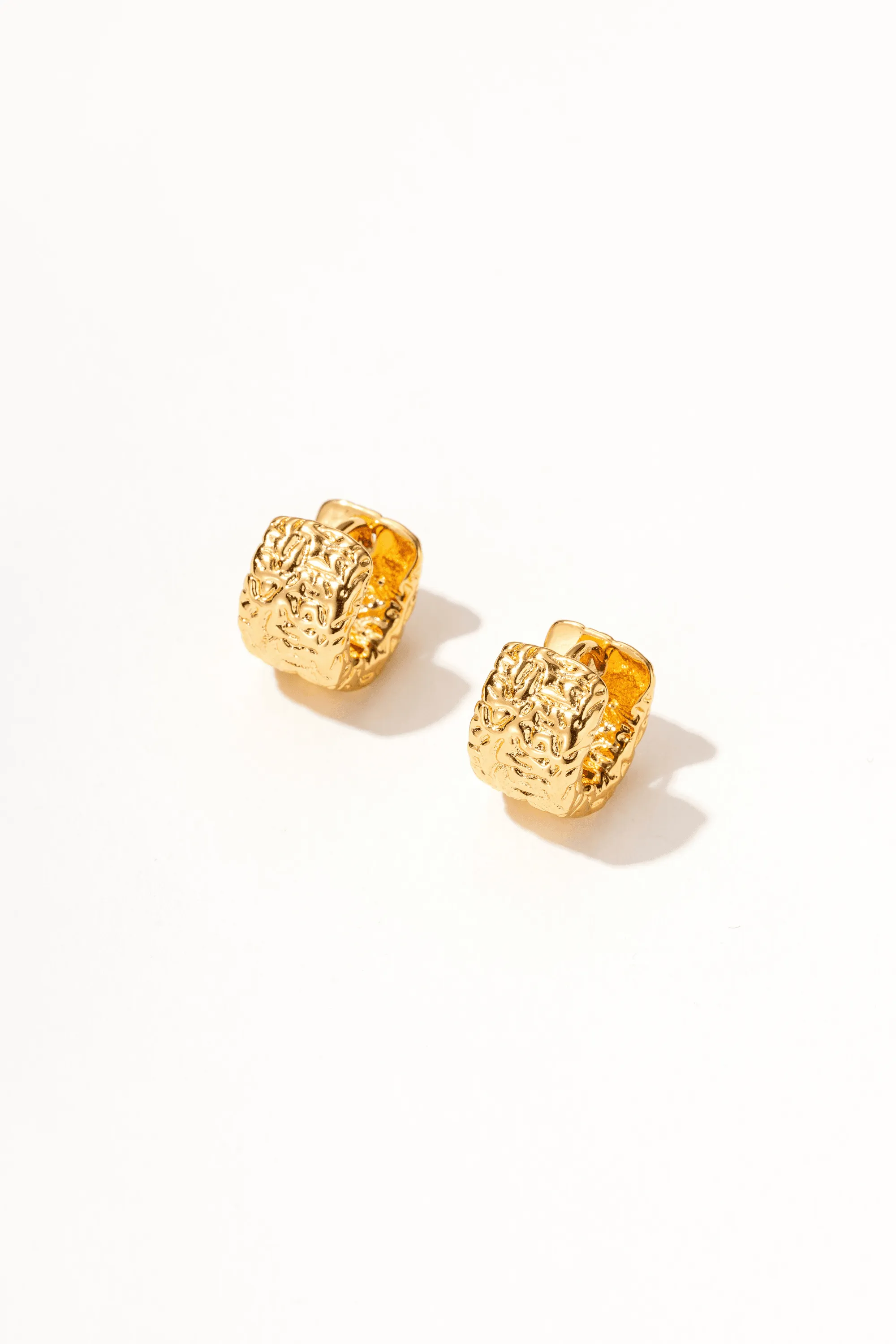 Elle 18K Gold Huggie Earrings