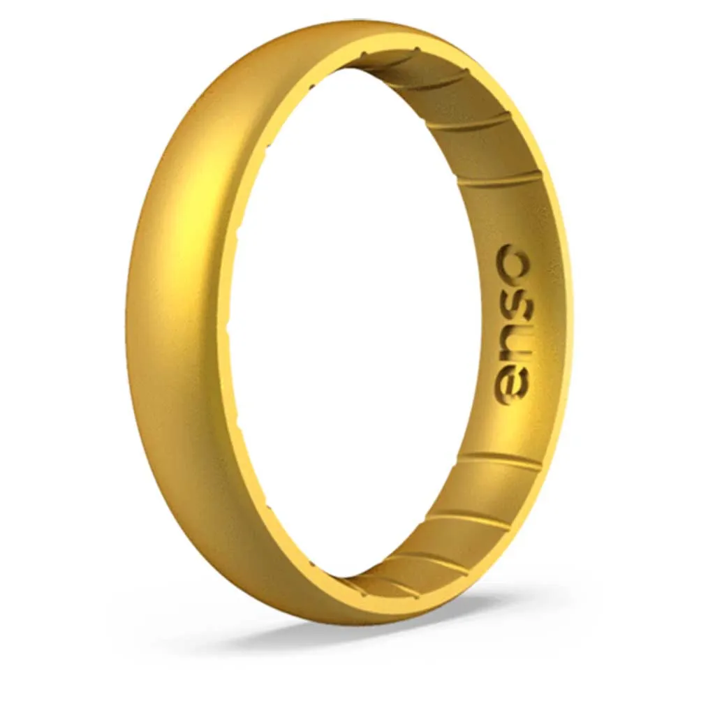 Enso Rings Elements Thin Silicone Ring - Gold