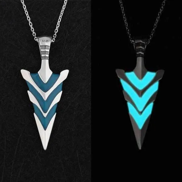 Exclusive Glow In The Dark Arrowhead Necklaces