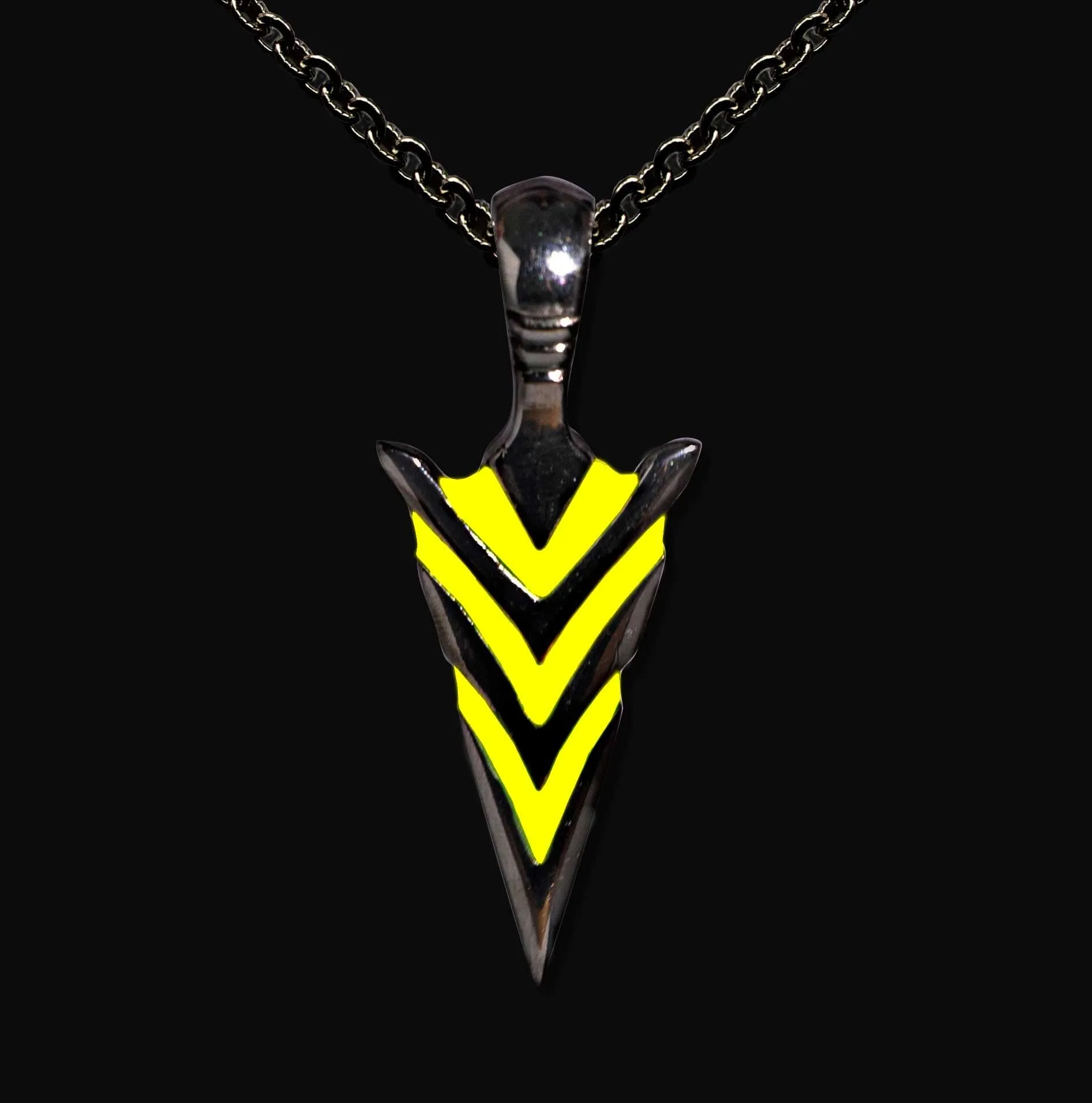 Exclusive Glow In The Dark Arrowhead Necklaces