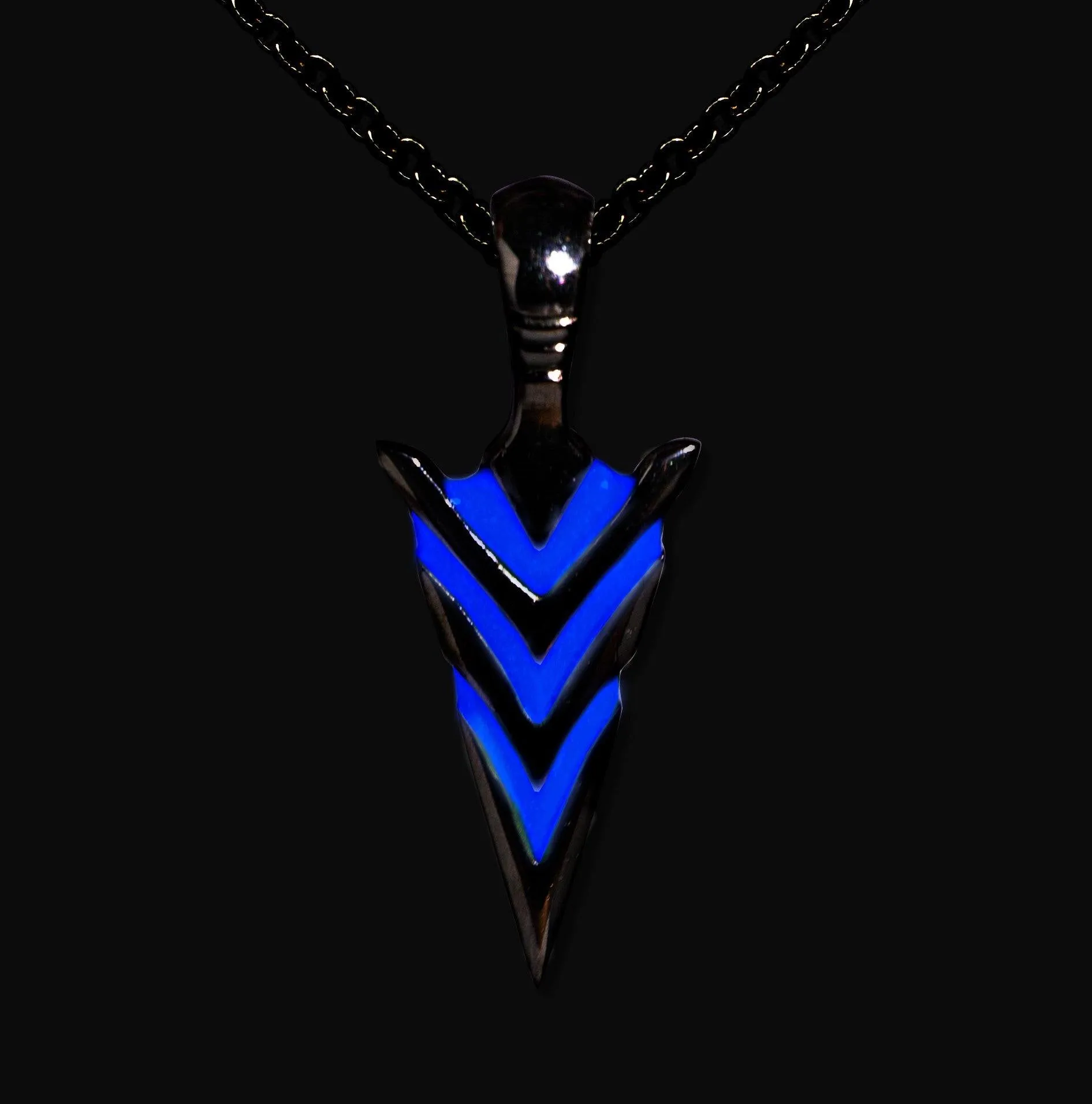 Exclusive Glow In The Dark Arrowhead Necklaces