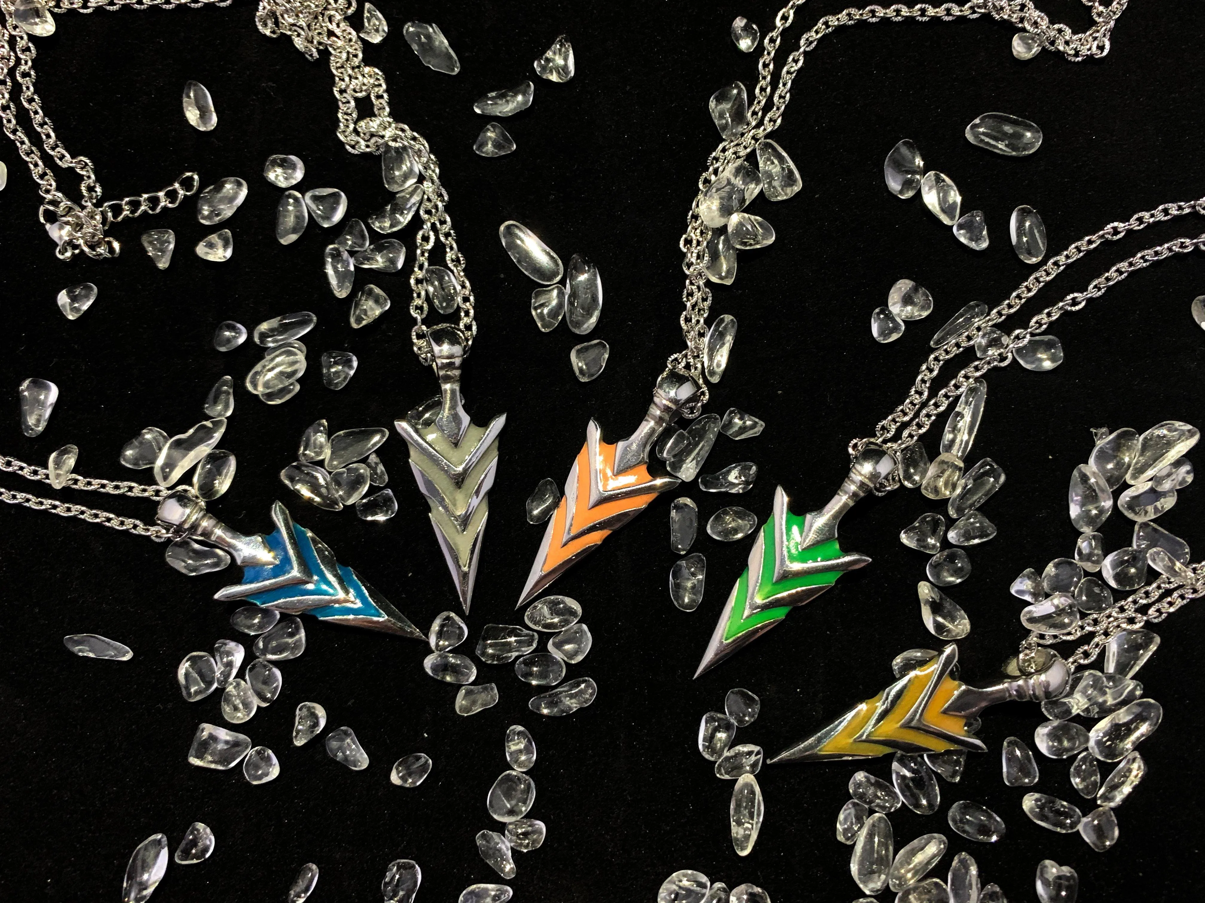 Exclusive Glow In The Dark Arrowhead Necklaces