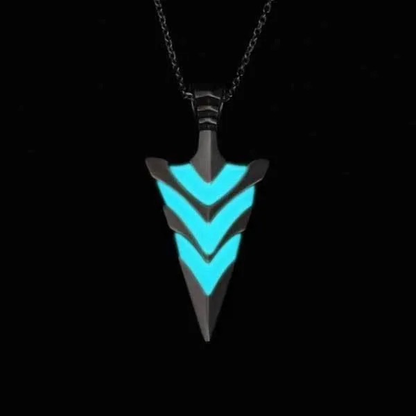 Exclusive Glow In The Dark Arrowhead Necklaces