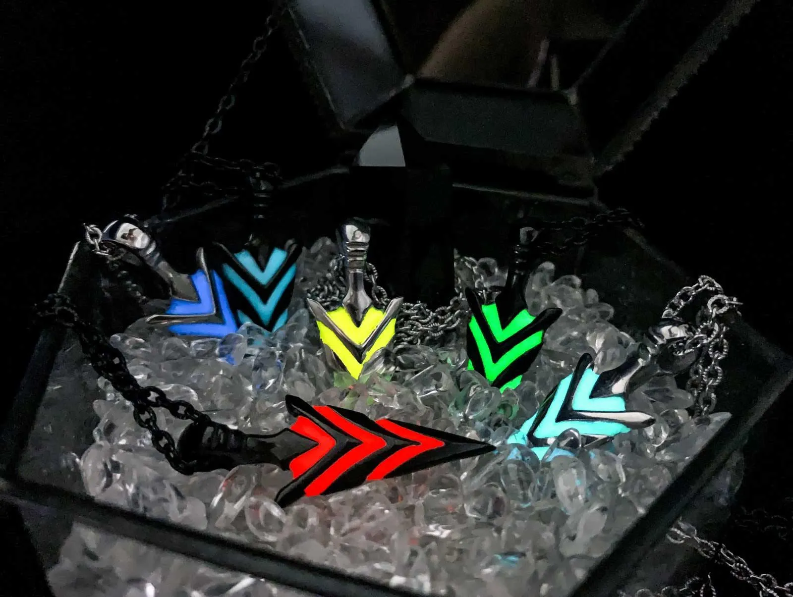 Exclusive Glow In The Dark Arrowhead Necklaces