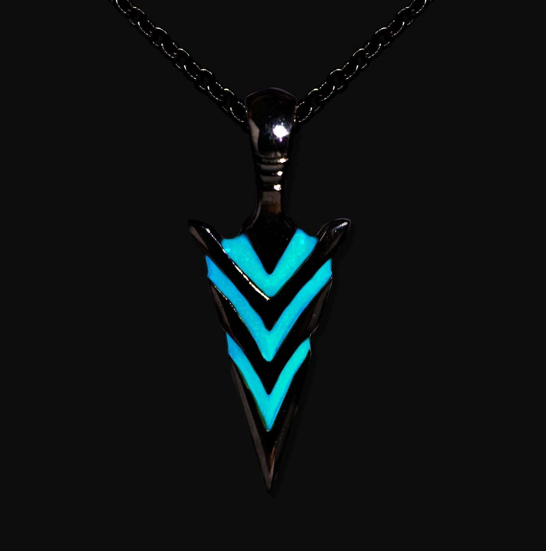 Exclusive Glow In The Dark Arrowhead Necklaces