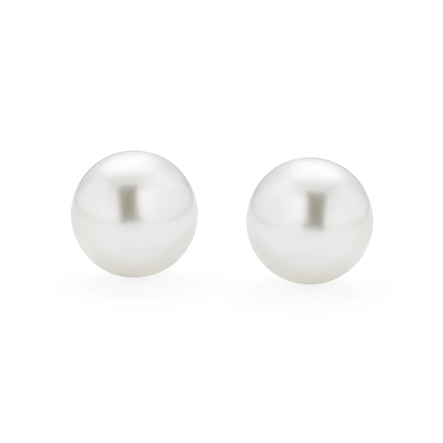 Fashion Bridal Drop Ball Earrings with Simulated Pearl Studs in Sterling Silver