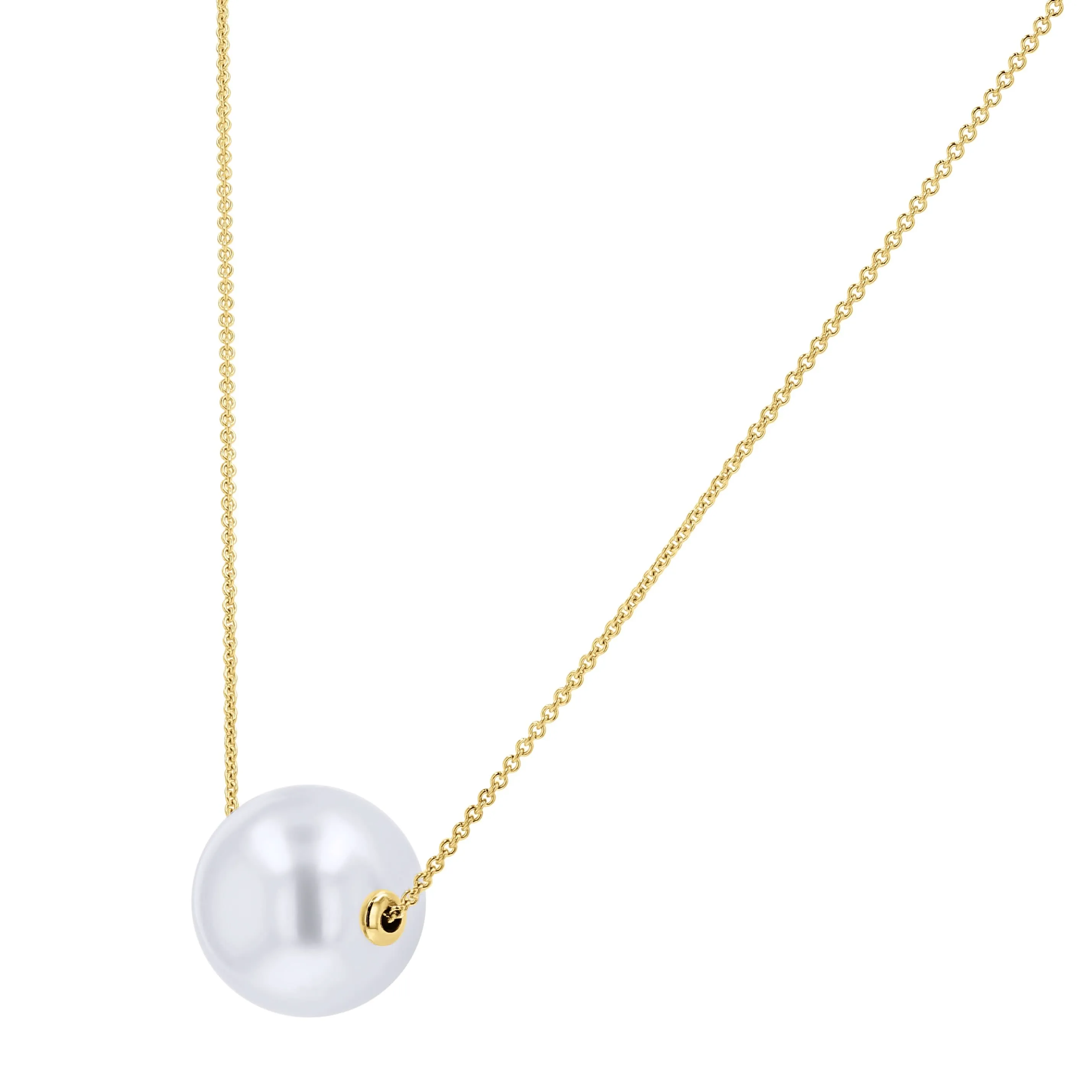 Floating Pearl Pendant Necklace