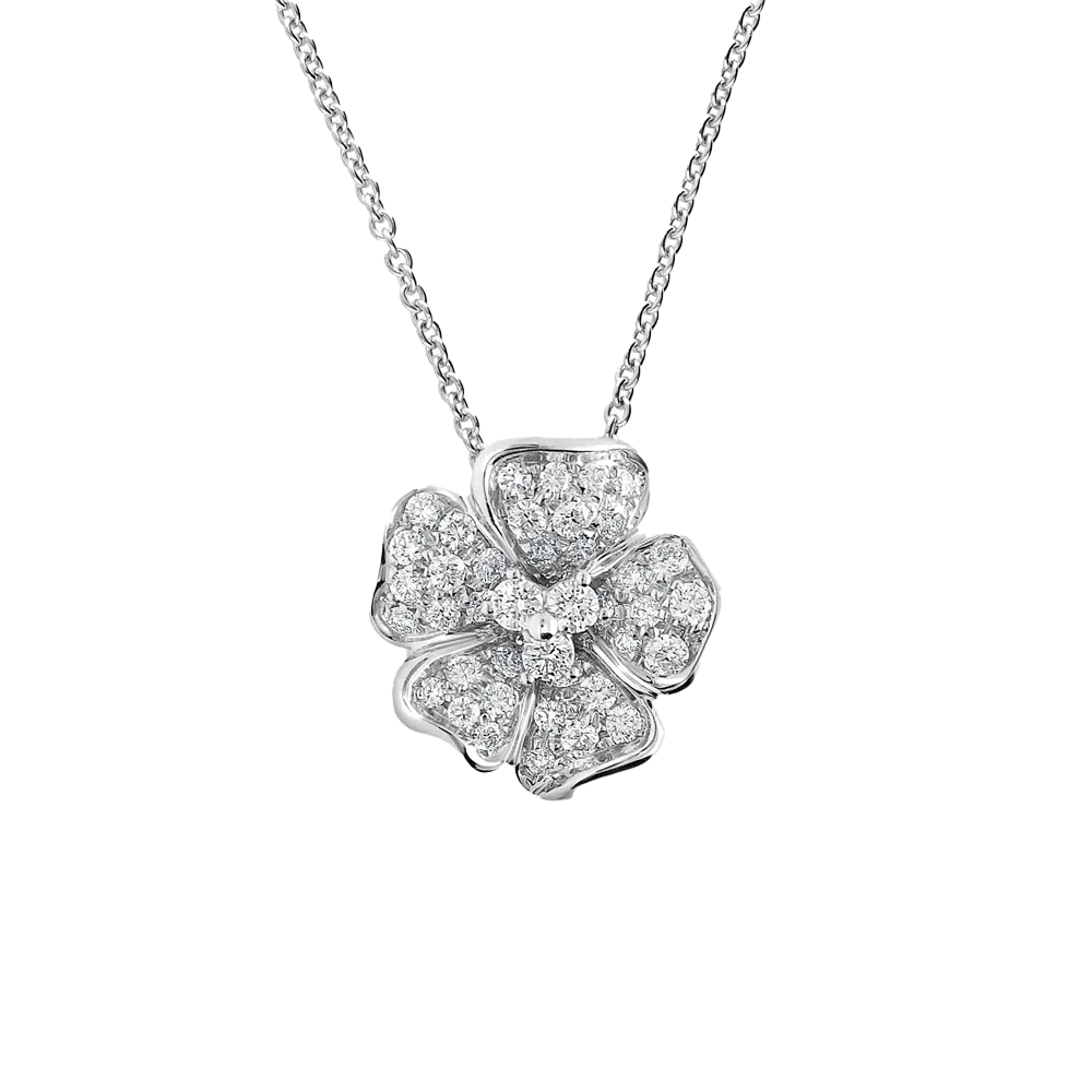 Flora 0.64ct Diamond White Gold Necklace