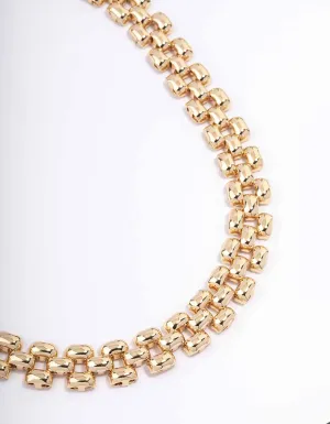 Gold Chunky Vintage Chain Necklace