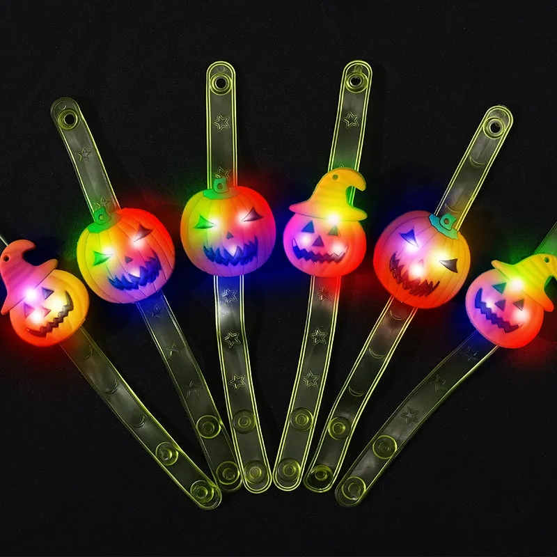 Halloween Glow Bracelets and Skull Lights Set