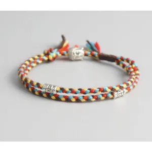 Handmade Tibetan Buddhist Lucky Woven Custom Bracelets For Women