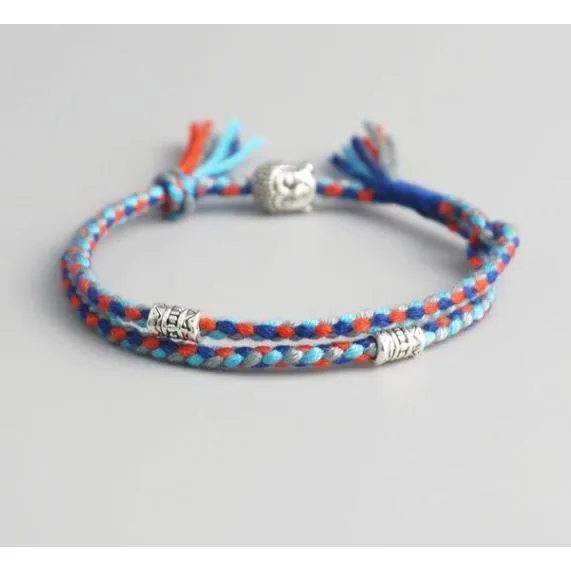 Handmade Tibetan Buddhist Lucky Woven Custom Bracelets For Women