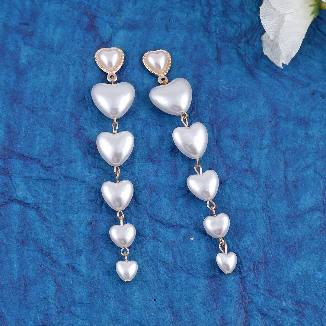 Heart Drop Earrings