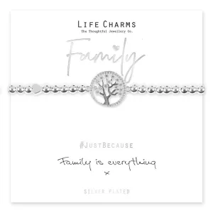 Jewellery Silver Plated 'Family Is Everything' Bracelet