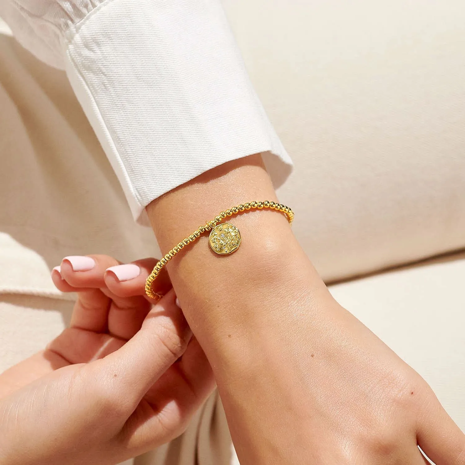 Joma Jewellery Gold Star Sign A Little 'Aries' Bracelet