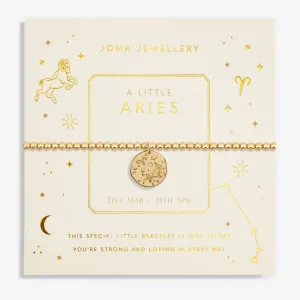 Joma Jewellery Gold Star Sign A Little 'Aries' Bracelet