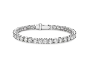 Lab-Grown Diamond Large Tennis Bracelet - E/F color, 6.5 length | White