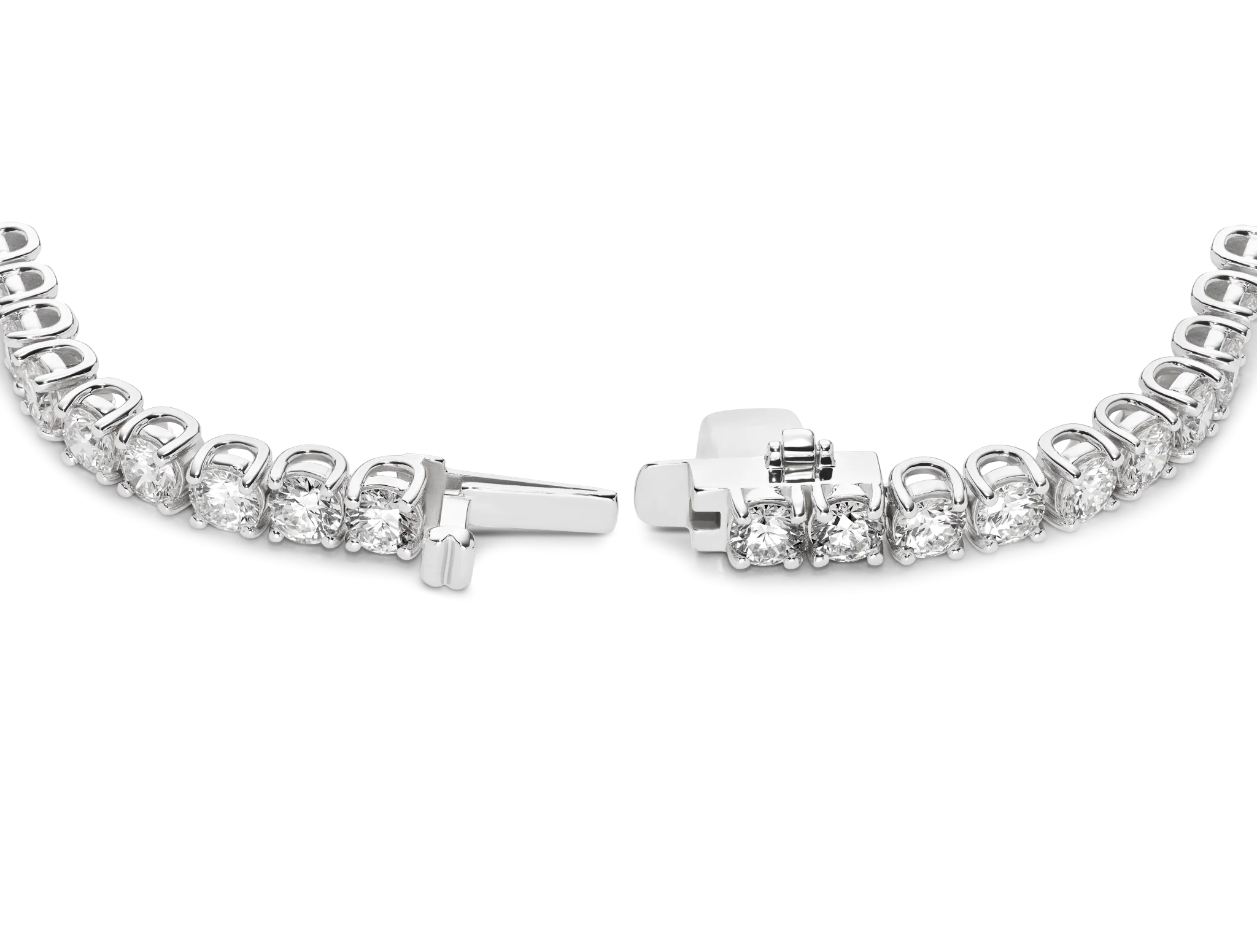 Lab-Grown Diamond Large Tennis Bracelet - E/F color, 6.5 length | White