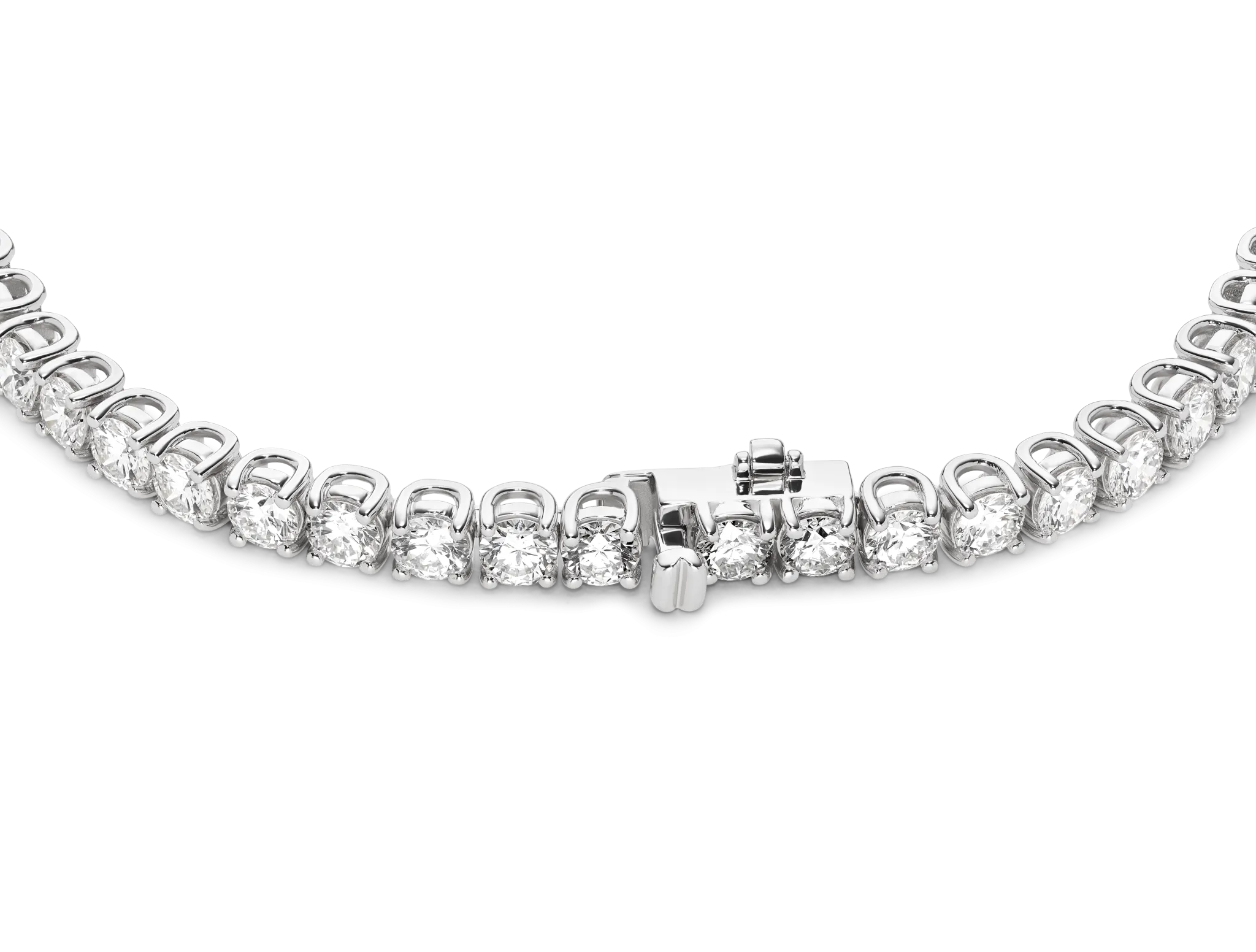 Lab-Grown Diamond Large Tennis Bracelet - E/F color, 6.5 length | White